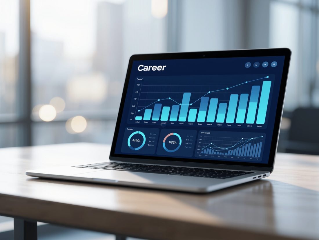 Analytics dashboard showing measured progress